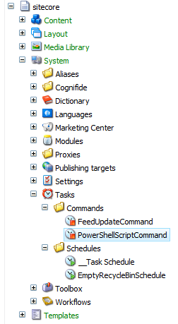 PowerShell driven Sitecore scheduled tasks